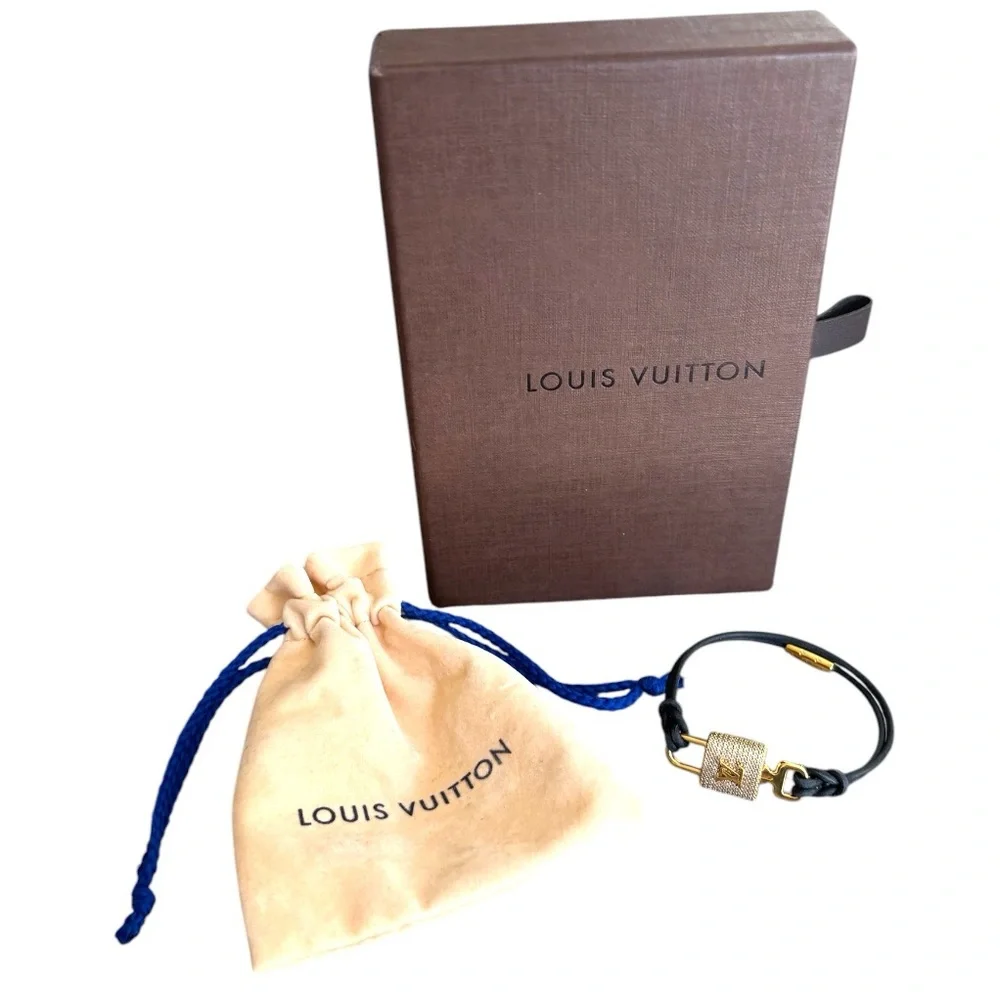 Louis Vuitton RARE Rhinestone Padlock Bracelet - Picture 6 of 6